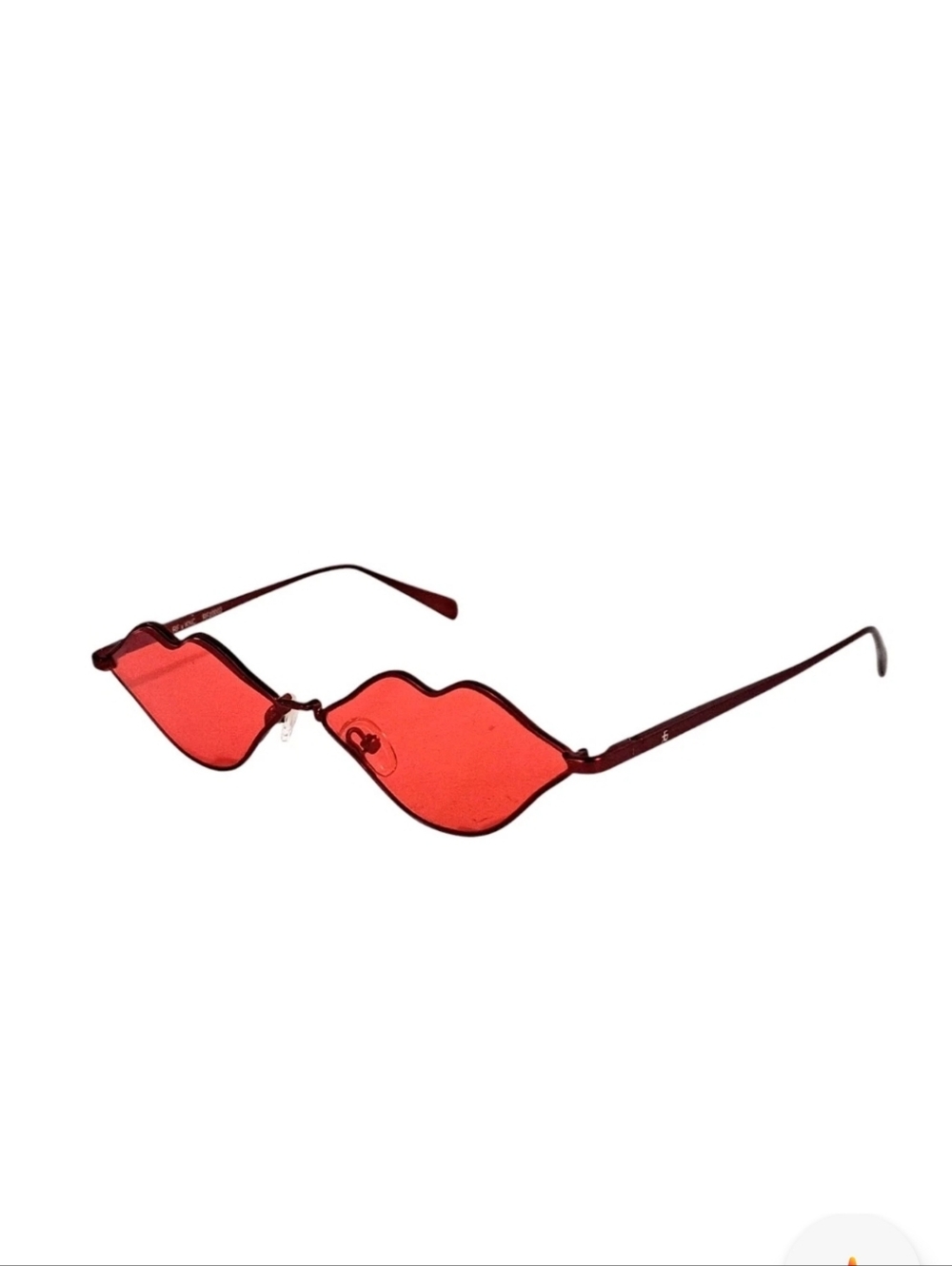 ROBERI & FRAUD X KNC RF 10002 Lip Sunglasses   Red Women New